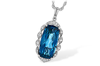 C244-55554: NECK 6.70 LONDON BLUE TOPAZ 6.81 TGW