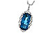 C244-55554: NECK 6.70 LONDON BLUE TOPAZ 6.81 TGW