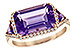 C244-55590: LDS RG 3.48 TW AMETHYST 3.70 TGW (12x8MM)