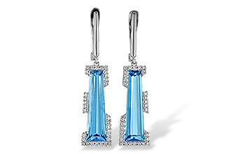 C244-55627: EARR 6.12 TW BLUE TOPAZ 6.33 TGW