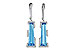 C244-55627: EARR 6.12 TW BLUE TOPAZ 6.33 TGW