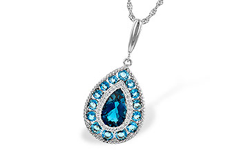 C244-58345: NECK 2.55 TW BLUE TOPAZ 2.65 TGW