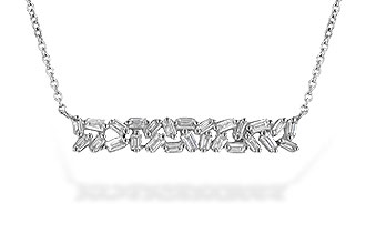 C244-59190: NECK .24 TW BAGUETTES