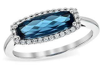 C244-59263: LDS RG 1.79 LONDON BLUE TOPAZ 1.90 TGW