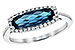 C244-59263: LDS RG 1.79 LONDON BLUE TOPAZ 1.90 TGW