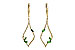 C244-60172: EARR .42 GREEN GARNET .77 TGW