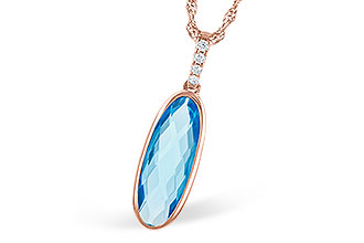 C327-30154: NECK 1.90 BLUE TOPAZ 1.93 TGW