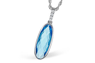 C327-30154: NECK 1.90 BLUE TOPAZ 1.93 TGW