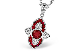 C327-30172: NECK .63 TW RUBY .70 TGW