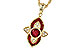 C327-30172: NECK .63 TW RUBY .70 TGW