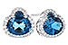 C327-33763: EARR 2.60 TW LONDON BLUE TOPAZ 2.81 TGW