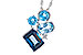 C327-33781: NECK 3.08 BLUE TOPAZ TW 3.11 TGW