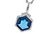 C328-21972: NECK 3.94 TW LONDON BLUE TOPAZ 4.12 TGW