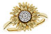 C328-21990: D328-21063 WITH YG & PETALS / WG SETTING .10 TW