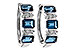 C329-11072: EARRINGS 1.37 TW LONDON BLUE TOPAZ 1.48 TGW