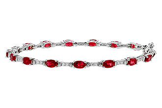 C329-11090: BRACELET 4.65 RUBY 4.97 TGW (7")