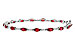 C329-11090: BRACELET 4.65 RUBY 4.97 TGW (7")