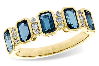 C329-11945: LDS RG 1.46 TW LONDON BLUE TOPAZ 1.58 TGW