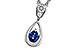 C329-11963: NECKLACE .21 SAPPHIRE .27 TGW (4x3 SAPP)