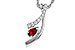 C329-14645: NECKLACE .21 RUBY .38 TGW (5x3 RUBY)