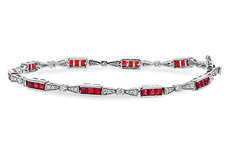 C329-14681: BRACELET 2.05 RUBY 2.70 TGW (7")