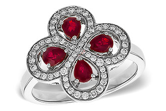 C329-14690: LDS RG .68 TW RUBY .96 TGW