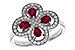 C329-14690: LDS RG .68 TW RUBY .96 TGW