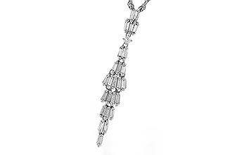 C329-14699: NECKLACE .33 BAG .35 TW