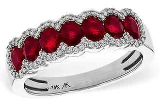 C329-16472: LDS WED RG 1.40 TW RUBY 1.57 TGW