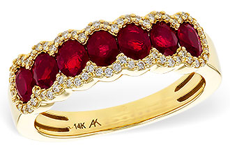 C329-16472: LDS WED RG 1.40 TW RUBY 1.57 TGW