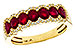 C329-16472: LDS WED RG 1.40 TW RUBY 1.57 TGW
