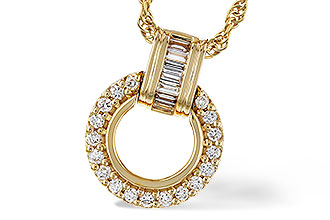 C329-17454: NECKLACE .12 BAG .33 TW