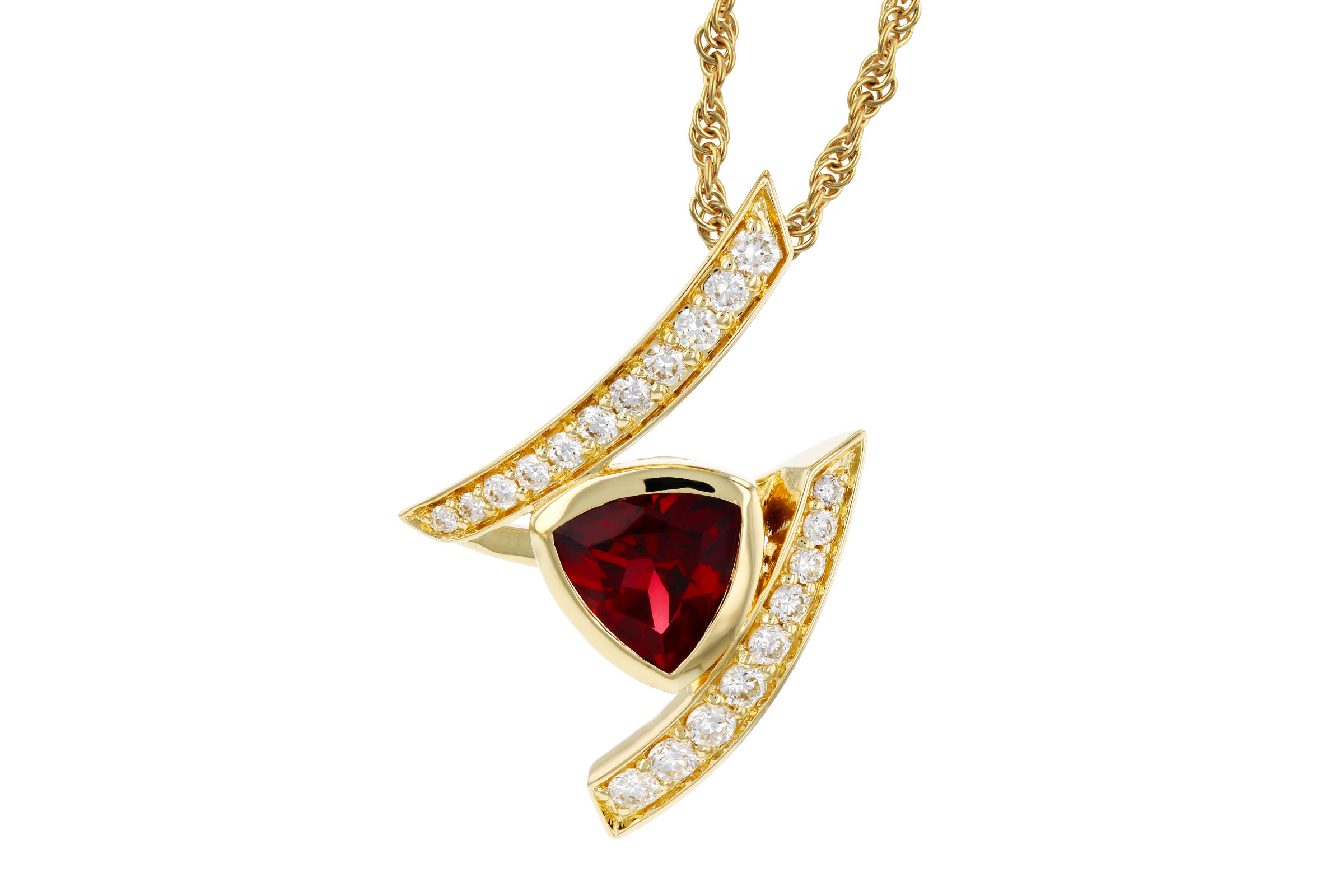 C330-02872: NECKLACE .84 GARNET 1.03 TGW (6MM GAR)