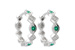 D240-91981: EARRINGS .13 EMERALD .18 TGW