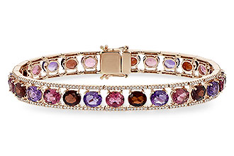 D243-65572: BRACELET 14.94 SEMI PREC (AMY,GT,PT) 15.95 TGW