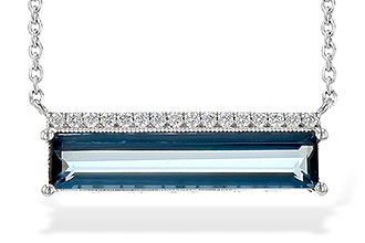 D244-60145: NECK 2.70 LONDON BLUE TOPAZ 2.80 TGW
