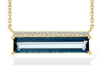 D244-60145: NECK 2.70 LONDON BLUE TOPAZ 2.80 TGW
