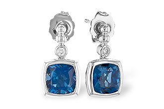 D327-27381: EARR 1.78 LONDON BLUE TOPAZ 1.82 TGW