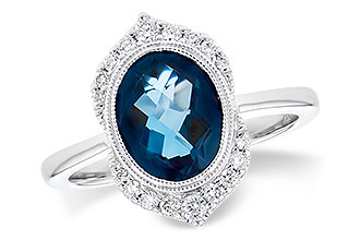 D327-34699: LDS RG 1.86 LONDON BLUE TOPAZ 2.00 TGW