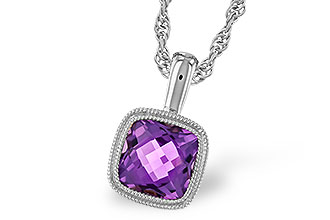 D328-24645: NECKLACE .82 AMETHYST