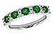 D328-25617: LDS WED RG .70 EMERALD .94 TGW