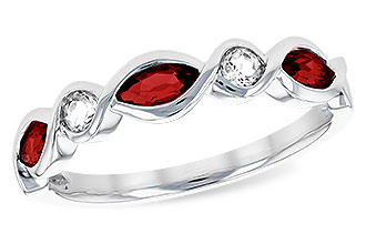 D329-10136: LDS RG .52 TW GARNET .64 TGW