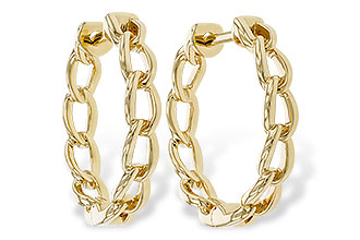 D329-10145: GOLD EARRINGS (18MM)