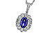 D329-10154: NECKLACE .80 TANZANITE 1.15 TGW (7x5MM OV)