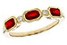 D329-11045: LDS WED RG .72 RUBY .77 TGW (4x3MM RUBY)