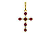 D329-11063: PENDANT .34 TW RUBY .42 TGW