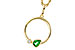 D329-11072: NECKLACE .20 EMERALD .22 TGW