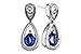 D329-11954: EARRINGS .42 SAPPHIRE .54 TGW (4x3 SAPP)