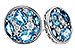 D329-12854: EARRINGS 1.02 TW BLUE TOPAZ 1.18 TGW