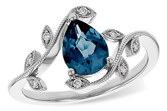 D329-12881: LDS RG 1.20 LONDON BLUE TOPAZ 1.26 TGW (8x6MM LBT)